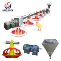 Factory Price Poultry Farm Equipment Automatic Pan Feeding Line System for Broiler