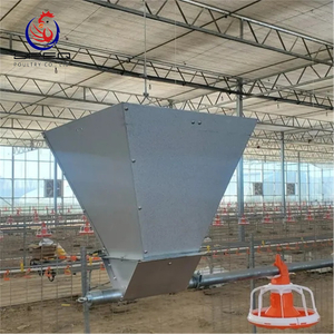 Automatic Broiler Chicken Battery Cage Poultry Feeding System